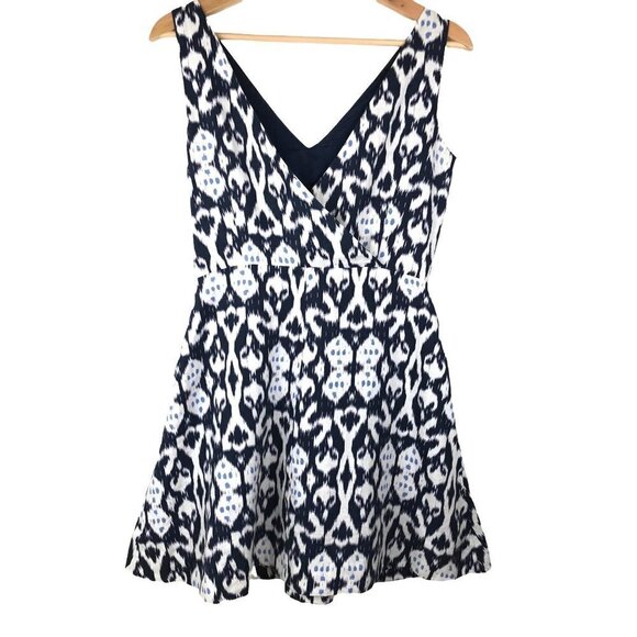 Gap Navy & White 100% Linen Dress Size 0 Petite - Picture 2 of 8